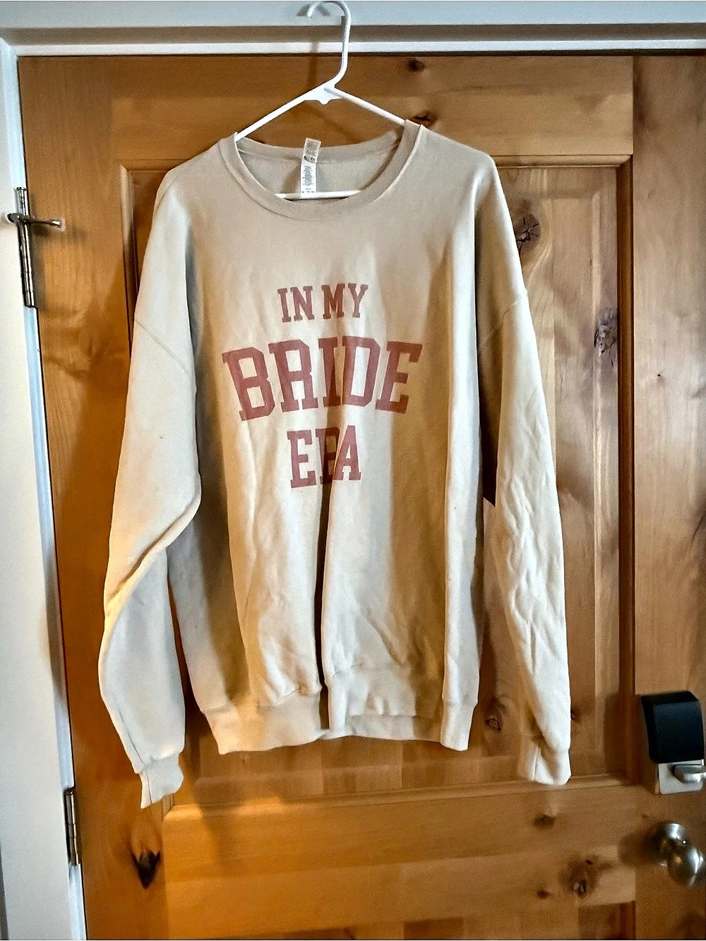 “ In My Bride Era”Beige Size XL